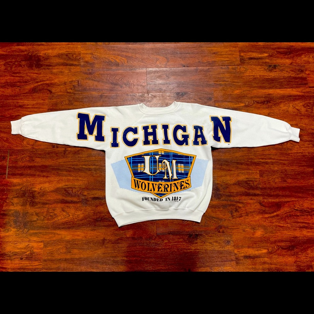 Michigan Wolverines 80s Sweater XL Rare